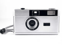 HKM-198291 35MM Retro Film Camera with Built-in Flash and 28mm Focal Length
