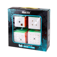 HKM-198291 4Pcs Magic Speed Cube Set 2x2 3x3 4x4 5x5 Magnetic Educational Puzzle Toy for All Ages