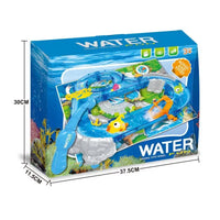 HKM-198355 Kids Water Fishing Game Track Toy Set for Bath Time Fun - Ages 2 to 4, Durable ABS Plastic