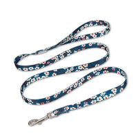 HKM-198547 Floral Hand-Held Rope for Cats and Dogs, 1.3cm Width, 120cm Length, Durable Polyester with Zinc Alloy Buckle