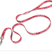 HKM-198547 Floral Hand-Held Rope for Cats and Dogs, 1.3cm Width, 120cm Length, Durable Polyester with Zinc Alloy Buckle