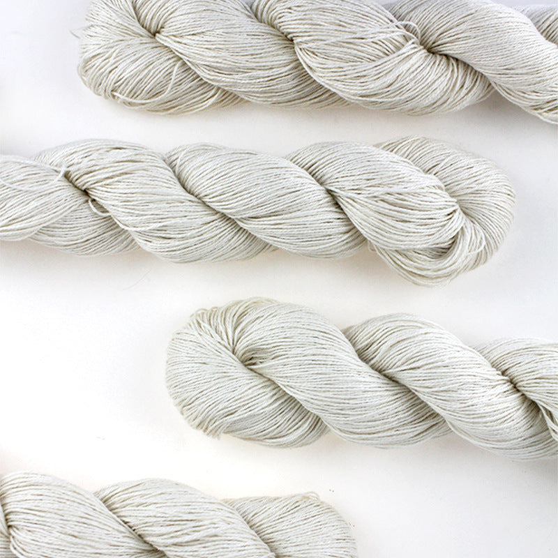 HKM-198547 Hand-Knitted Primary Color Silk Cotton Wool - 50% Silk, 50% Cotton, 100g, 330m
