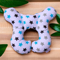 HKM-198675 Children's Car Seat Head Protection Pillow - Soft Polyester Fiber, Modern Design, 26x26cm, Available in Various Fun Colors