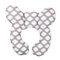 HKM-198675 Children's Car Seat Head Protection Pillow - Soft Polyester Fiber, Modern Design, 26x26cm, Available in Various Fun Colors
