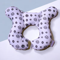 HKM-198675 Children's Car Seat Head Protection Pillow - Soft Polyester Fiber, Modern Design, 26x26cm, Available in Various Fun Colors