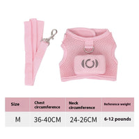 HKM-198675 Cooling Dog Harness with Light Up Features and Breathable Mesh Fabric for Small Pets