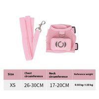 HKM-198675 Cooling Dog Harness with Light Up Features and Breathable Mesh Fabric for Small Pets