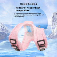 HKM-198675 Cooling Dog Harness with Light Up Features and Breathable Mesh Fabric for Small Pets
