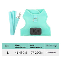 HKM-198675 Cooling Dog Harness with Light Up Features and Breathable Mesh Fabric for Small Pets