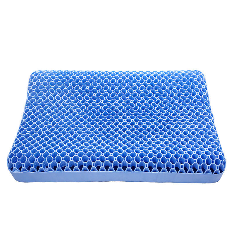 HKM-198867 TPE Cool Feeling Dynamic Partial Pressure Pillow – 100% High Elastic Polymer, Available in Purple and Blue