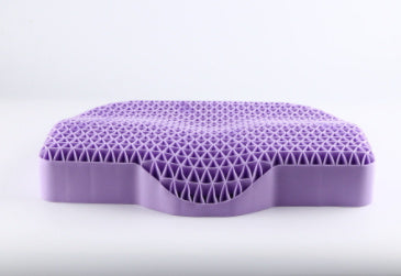 HKM-198867 TPE Cool Feeling Dynamic Partial Pressure Pillow – 100% High Elastic Polymer, Available in Purple and Blue