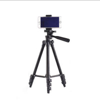 HKM-198931 Lightweight Portable Aluminum Alloy Tripod with 3D Pan/Tilt and Quick Release Panel for Cameras