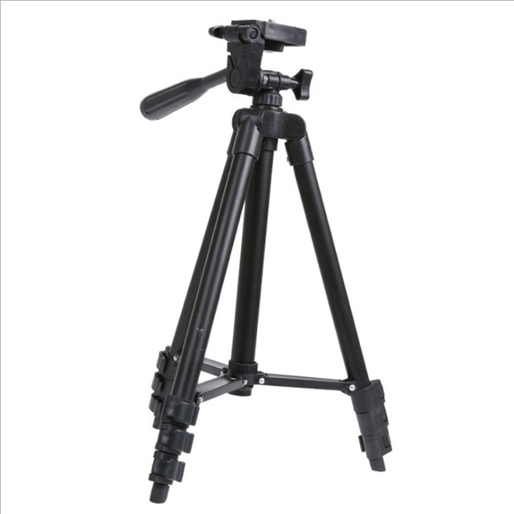 HKM-198931 Lightweight Portable Aluminum Alloy Tripod with 3D Pan/Tilt and Quick Release Panel for Cameras