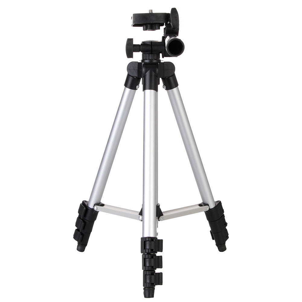 HKM-198931 Lightweight Portable Aluminum Alloy Tripod with 3D Pan/Tilt and Quick Release Panel for Cameras