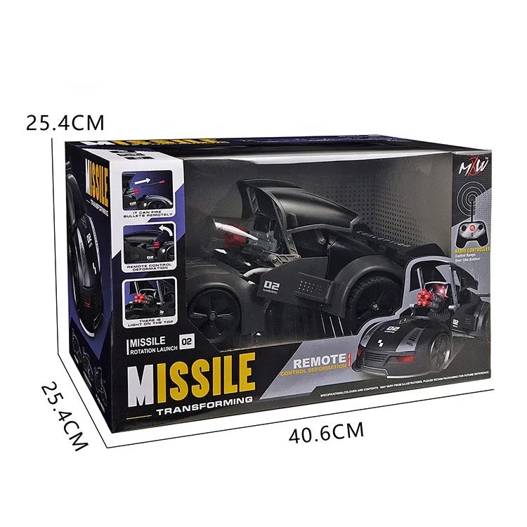 HKM-199123 Shooting Bullet RC Deformation Sports Car - Remote Control Stunt Drift Vehicle