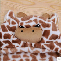 HKM-199187 3D Animal Design Flannel Hug Blanket for Infants, Soft & Versatile, 76x102cm