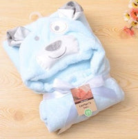 HKM-199187 3D Animal Design Flannel Hug Blanket for Infants, Soft & Versatile, 76x102cm