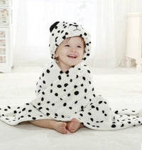 HKM-199187 3D Animal Design Flannel Hug Blanket for Infants, Soft & Versatile, 76x102cm