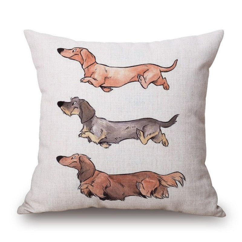 HKM-199251 Scandinavian Style Heart Pattern Peach Skin Pillowcase Cushion Cover 45x45 cm