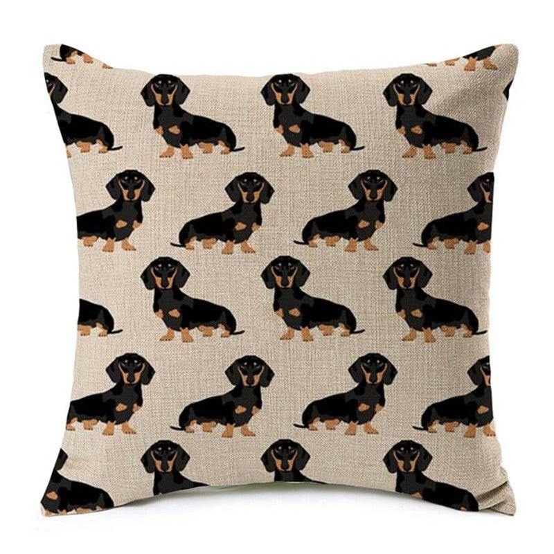 HKM-199251 Scandinavian Style Heart Pattern Peach Skin Pillowcase Cushion Cover 45x45 cm