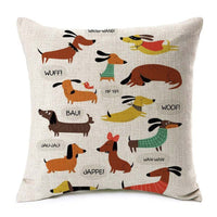 HKM-199251 Scandinavian Style Heart Pattern Peach Skin Pillowcase Cushion Cover 45x45 cm