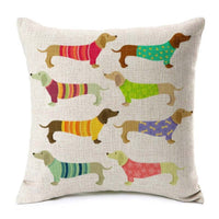 HKM-199251 Scandinavian Style Heart Pattern Peach Skin Pillowcase Cushion Cover 45x45 cm