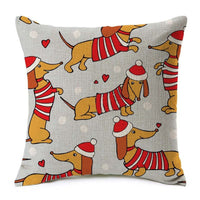 HKM-199251 Scandinavian Style Heart Pattern Peach Skin Pillowcase Cushion Cover 45x45 cm