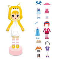 HKM-199443 Magnetic Dress-Up Puzzle Game for Kids - Educational DIY Toy for Boys and Girls, 2-4 Years