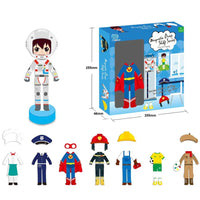 HKM-199443 Magnetic Dress-Up Puzzle Game for Kids - Educational DIY Toy for Boys and Girls, 2-4 Years