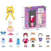 HKM-199443 Magnetic Dress-Up Puzzle Game for Kids - Educational DIY Toy for Boys and Girls, 2-4 Years