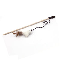 HKM-199507 Funny Bite-Resistant Cat Stick Toy with Variety of Colorful Attachments