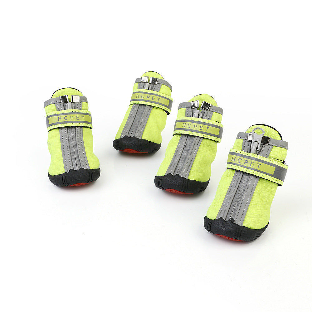 HKM-199571 Durable Wear-Resistant Waterproof Dog Shoes for Outdoor Activities - Small to Large Sizes Available