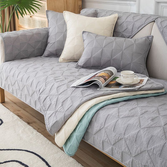 HKM-199699 Nordic Cotton Sofa Cushion - Four Seasons Design, Non-Slip, Multiple Colors and Sizes Available