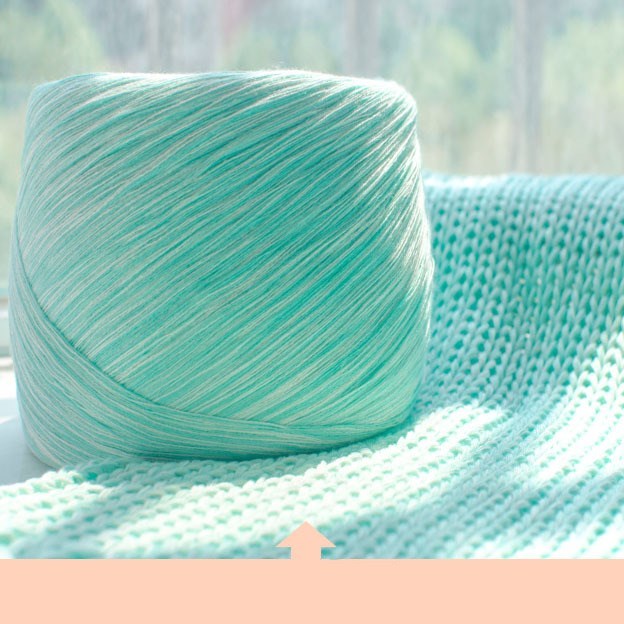 HKM-199699 Soft Hand-Knitted Cotton Blended Yarn for DIY Projects