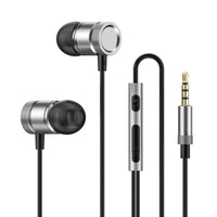 HKM-199763 Wired In-Ear Headphones with Heavy Bass and Microphone for Enhanced Sound Experience