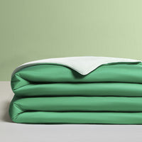 HKM-199827 Cool Silk Mica Quilt Ice Cream Blanket with Pillowcase Set - Modern Design, Reactive Dye, Soft Polyester Fiber