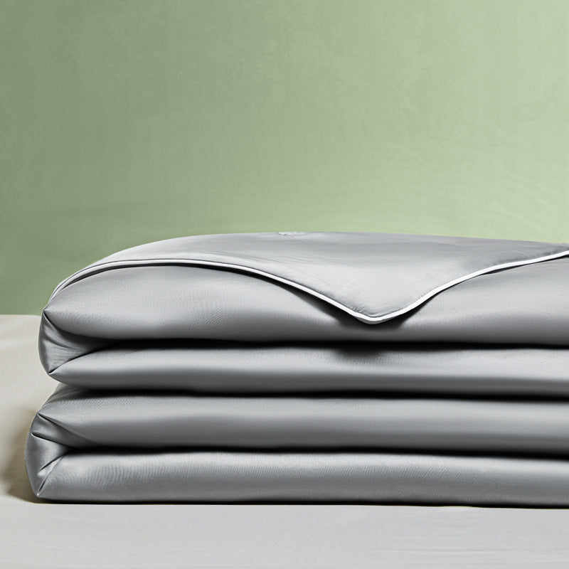 HKM-199827 Cool Silk Mica Quilt Ice Cream Blanket with Pillowcase Set - Modern Design, Reactive Dye, Soft Polyester Fiber
