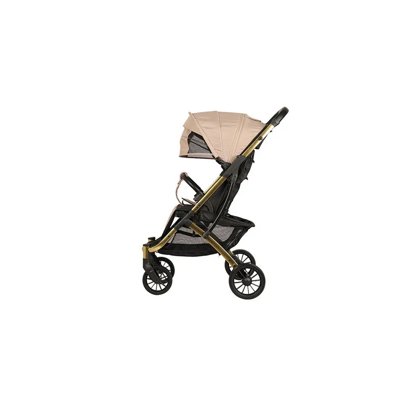 KTX-199891 Full Canopy Stroller with Large Capacity Shopping Basket for Newborns - Hands-Free Convenience for Outings