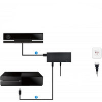 HKM-199891 Power Adapter for Xbox One S/X - Somatosensory 2.0, ABS & Metal, Compact Design