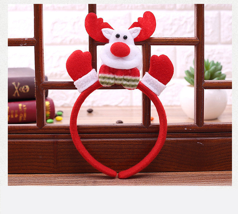HKM-200147 Christmas Non-Woven Holiday Headband with Festive Designs