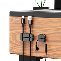 HKM-200211 Silicone Cross USB Cable Organizer Clip for Tidy Cable Management