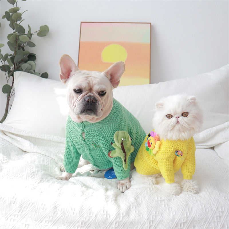 HKM-200275 Cozy Cotton Sweater for Small and Medium Dogs in Multiple Colors