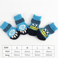 HKM-200339 Cozy Anti-Scratch Dog and Cat Socks Booties - Non-Slip, Warm, Wear-Resistant