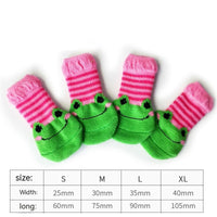 HKM-200339 Cozy Anti-Scratch Dog and Cat Socks Booties - Non-Slip, Warm, Wear-Resistant