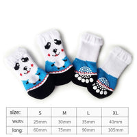 HKM-200339 Cozy Anti-Scratch Dog and Cat Socks Booties - Non-Slip, Warm, Wear-Resistant