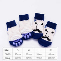 HKM-200339 Cozy Anti-Scratch Dog and Cat Socks Booties - Non-Slip, Warm, Wear-Resistant