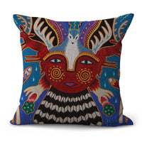 HKM-200403 Pastoral Plaid Geometric Cushion Cover - European Classical Design, 45x45cm