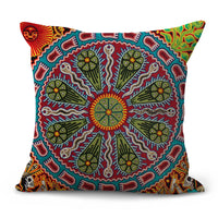 HKM-200403 Pastoral Plaid Geometric Cushion Cover - European Classical Design, 45x45cm