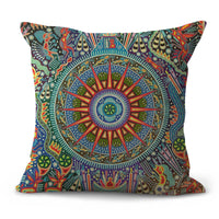 HKM-200403 Pastoral Plaid Geometric Cushion Cover - European Classical Design, 45x45cm