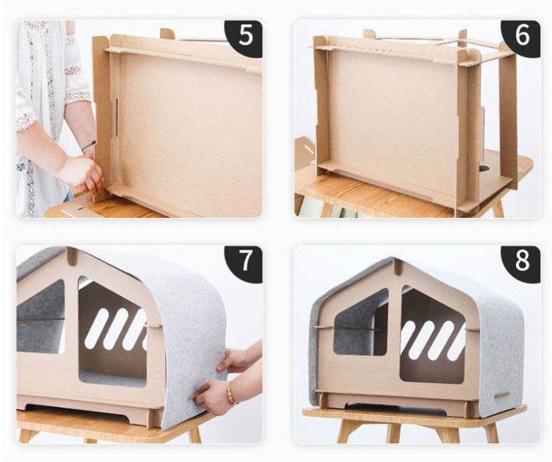 HKM-200403 Wooden Cat House All Season Dog House